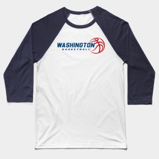 Retro Washington Basketball Team Baseball T-Shirt